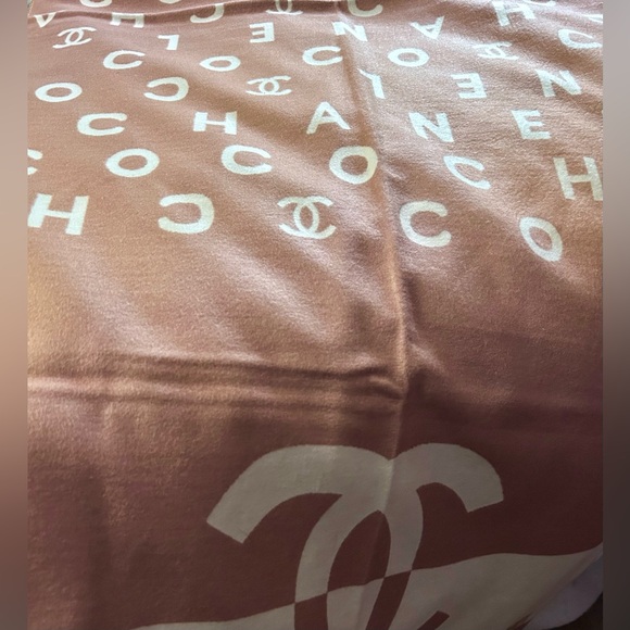 Authentic CHANEL Rose Pastel Color Theme Scarf. - Picture 6 of 17